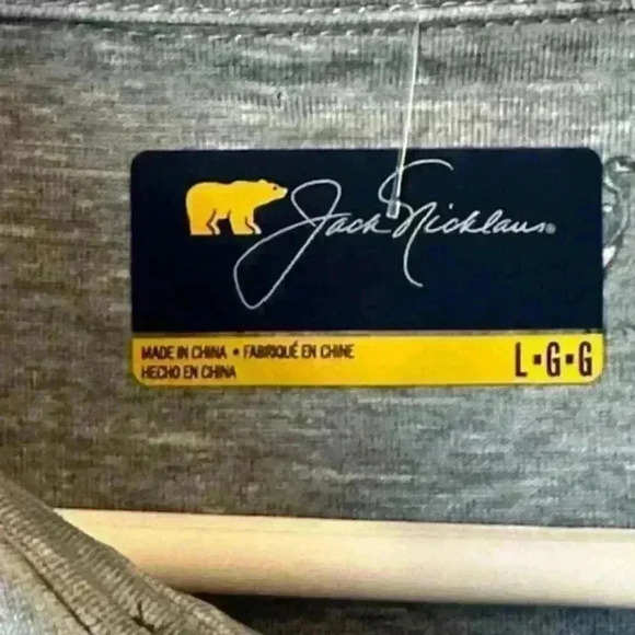 NWT!  Jack Nicklaus Moisture Wicking Sun Protection Men's Golf/Polo Shirt Large - Picture 2 of 8